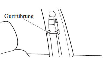 Vorsichtshinweise für die Sicherheitsgurte