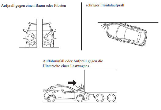 Grenzfälle für die Auslösung der Airbags