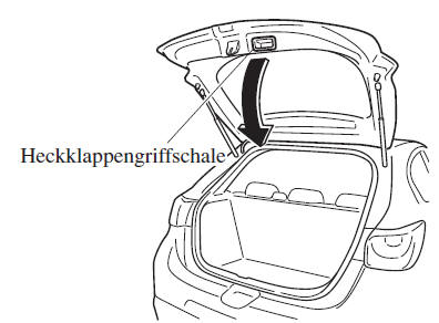 Schließen der Heckklappe bzw. des Kofferraumdeckels