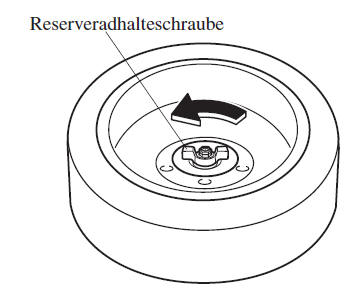 Herausnehmen des Reserverades