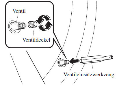 Verwendung des Notreparatursatzes