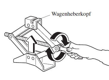 Abnehmen eines defekten Rades