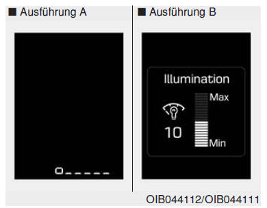 Handhabung des Kombiinstruments