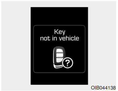 Fahrzeugschlüssel nicht im Fahrzeug (Smartkey-System)