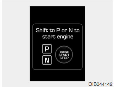 Zum Starten: Schalthebel in Stellung "P" oder "N" (Smartkey-System und Automatikgetriebe)