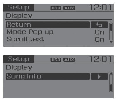 SETUP (Ausführung mit RDS)